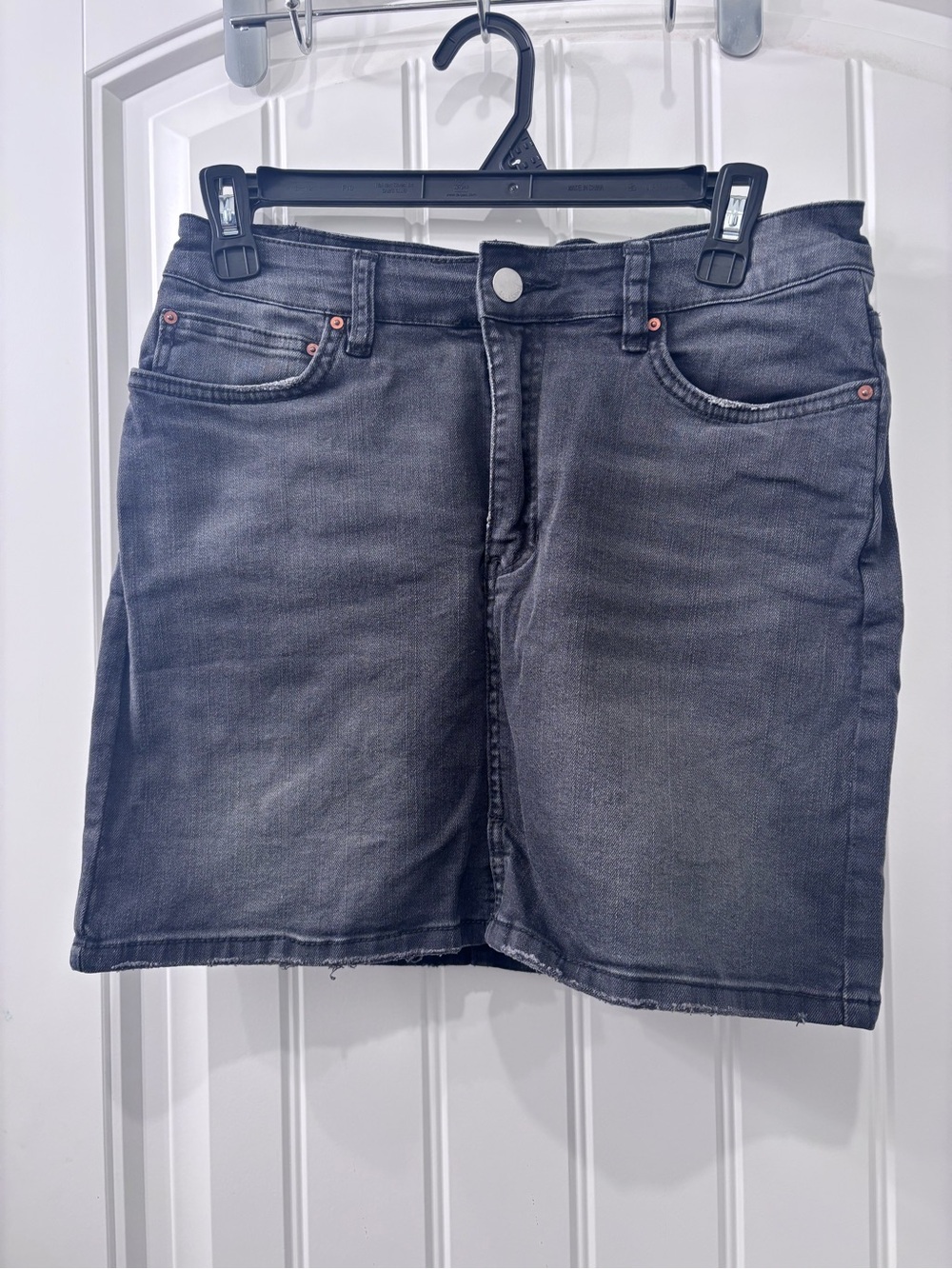 Billabong Black Washed Denim Skirt